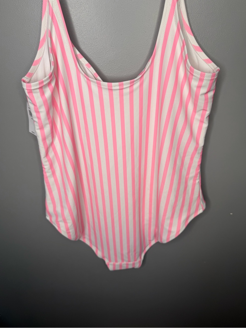 NWT Old Navy One Piece Pink Stripe Swimsuit - Picture 8 of 13